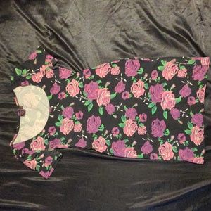 Material Girl | Purple Floral Bodycon Midi Dress